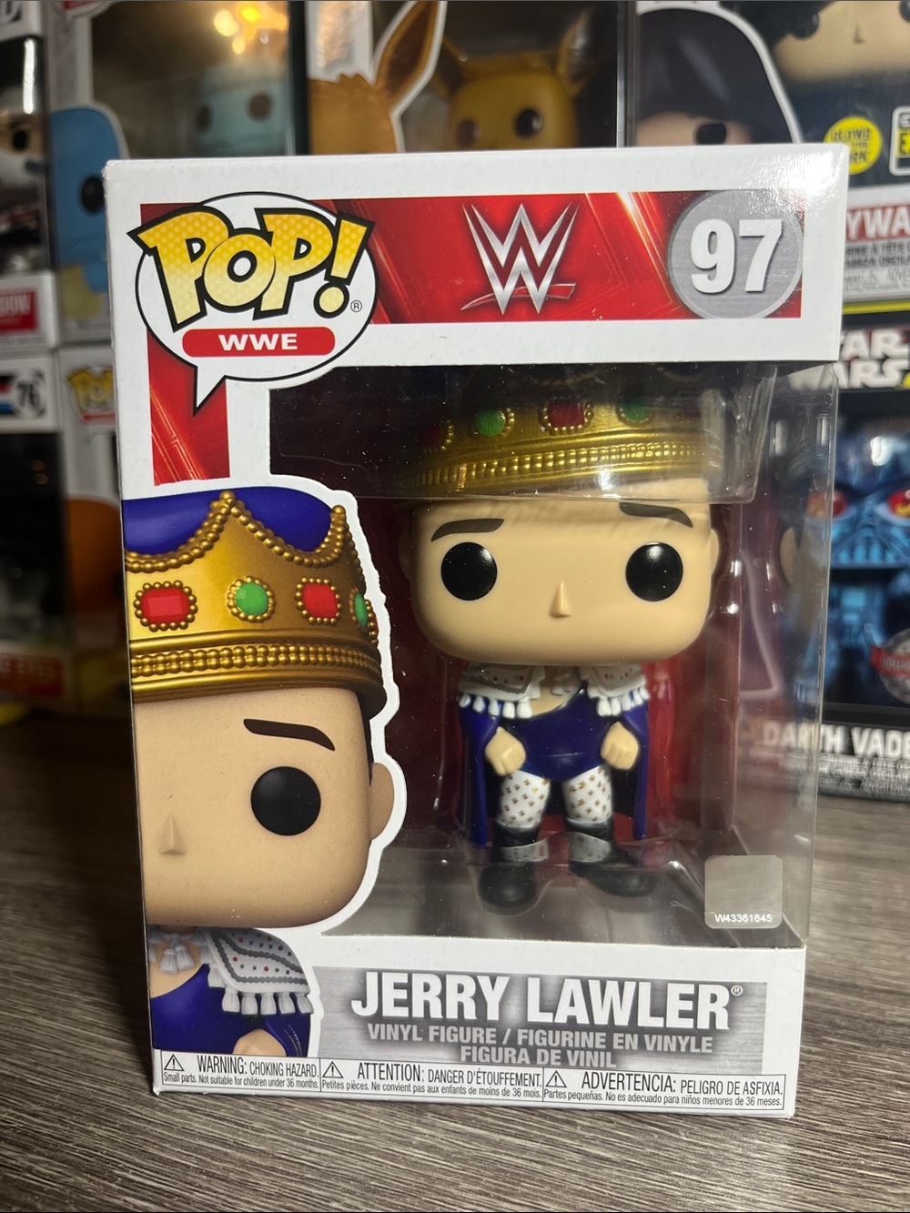 Funko Pop! WWE Jerry Lawler with Gold Crown and Purple Robe